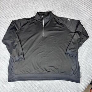 Adidas Go-To Quarter Zip Pullover Performance Golf Sweatshirt-Men's 4XL-BlK NWOT